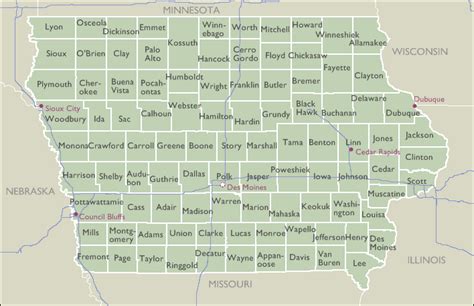 county maps  iowa