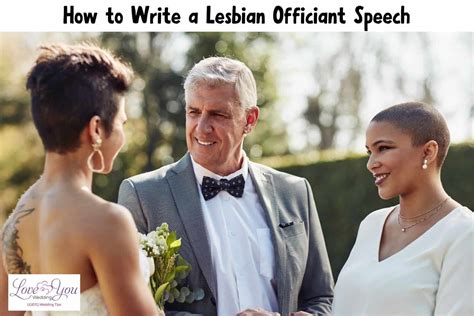 Lesbian Wedding Officiant Speech For Same Sex Wedding Ceremony