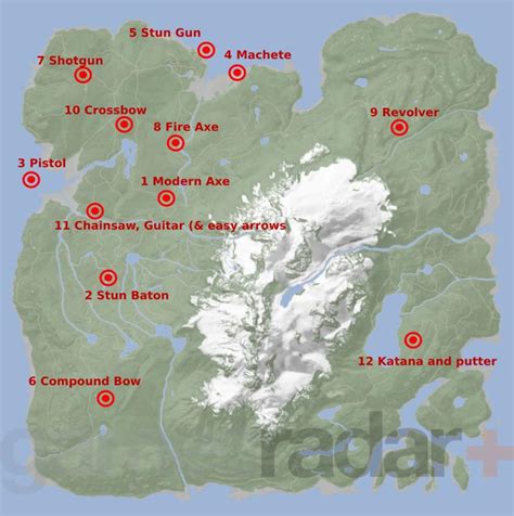 sons   forest weapon locations