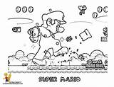 Mario Coloring Pages Super Bros Printable Flower Fire Kids Print Wario Kart Daring Yoshi Amazing Coloringhome Popular Comments sketch template