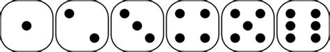 sided dice faces clip art  clkercom vector clip art