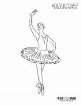 Ballerina Tutu sketch template