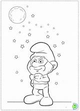 Dinokids Coloring Smurfs Close sketch template