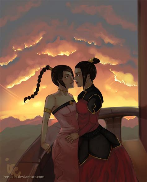Commission Azula And Ty Lee By Irenukia On Deviantart