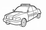 Police Car Coloring Pages Print Color Kids sketch template