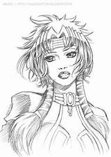Coloring Pages Coloriage Adult Anime Drawings Adults Femme Dessin Realistic Indienne Indien Manga Pour Adulte Coloriages Chicano Défis Les Template sketch template