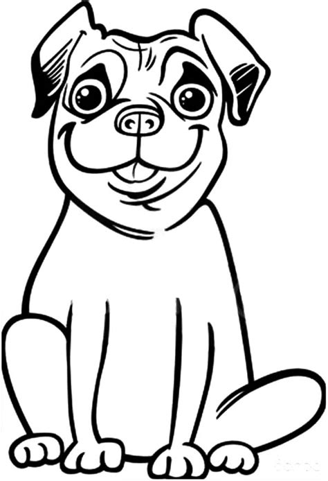 silly face boxer dog coloring pages  place  color