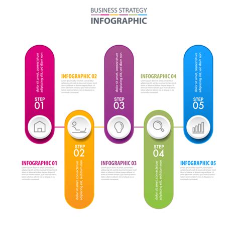 business strategy infographic template vector  welovesolo