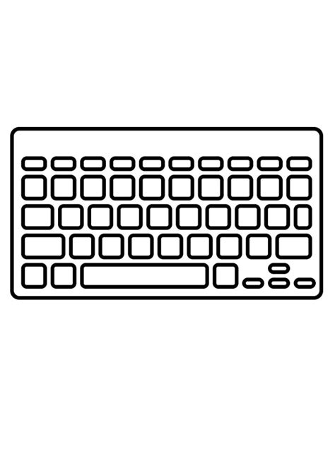 coloring pages computer keyboard coloring pages  kids