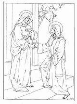 Visitation 1949 Ettore Rosary Fattori Catechetical sketch template