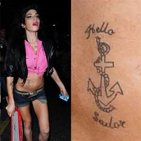 Amy Winehouse S 14 Tattoos And Meanings Steal Her Style