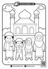 Mewarnai Gambar Lomba Sketsa Contoh Kartun Warna Buku sketch template