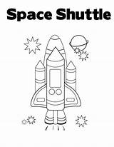 Shuttle Space Coloring Word Learn sketch template
