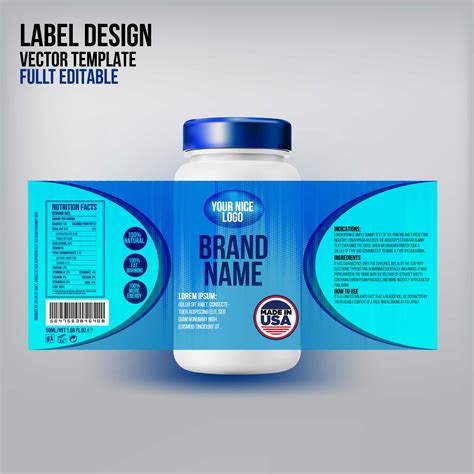 packaging label design templates