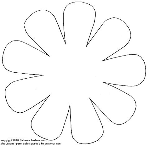 daisy flower printable template mike folkerth king  simple