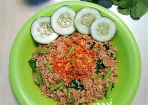 resep nasi goreng sawi hijau oleh nyanyah cookpad