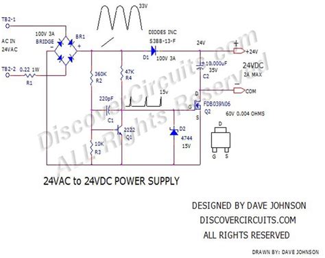vac  vdc power supply circuit diagram robhosking diagram
