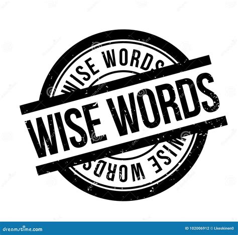 wise words rubber stamp stock vector illustration  rational