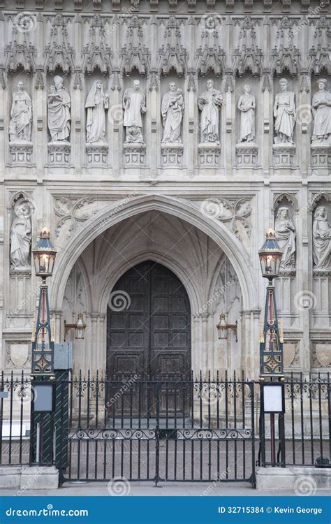 westminster abbey entrance londen stock foto image  westminster