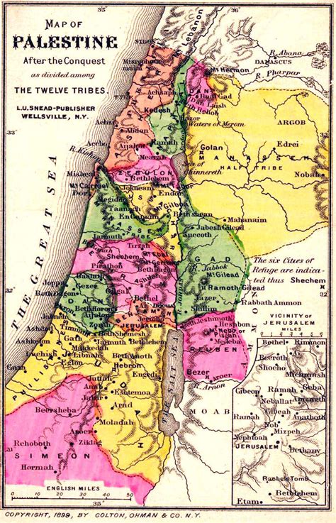 maps  tribes  israel