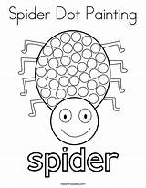 Dot Spider Painting Coloring Worksheet Pages Halloween Printables Do Preschool Kids Twisty Printable Twistynoodle Worksheets Marker Sheets Print Noodle Activities sketch template