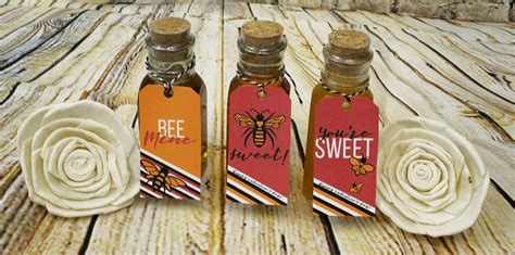 honey themed valentines  printables valentines printables