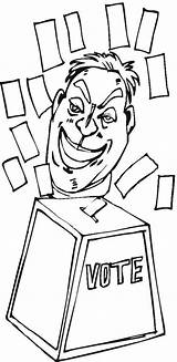 Election Coloring Pages Vote Kids sketch template