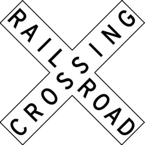railroad crossing coloring sheet coloring pages