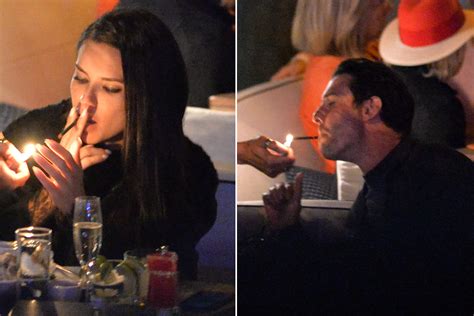 What Exactly Is Adriana Lima Smoking On Her Date With Matt Harvey