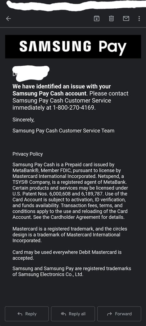 samsung pay cash scam rscams