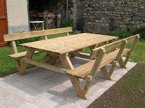 table exterieur en bois recherche google diy picnic table picnic table plans diy outdoor