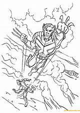 Avengers Color Coloring Pages Wolverine sketch template