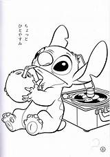Stitch Coloring Pages Disney Sheets Printables Stich Kids Lilo Drawing sketch template