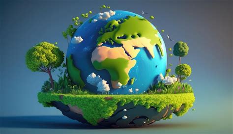 medio ambiente  de la tierra planeta naturaleza concepto  globo