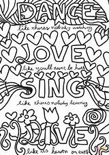 Coloring Dance Pages Sing Live Quotes Quote Printable Adults Book Print Adult Positive Fail Try Doodle Never But sketch template