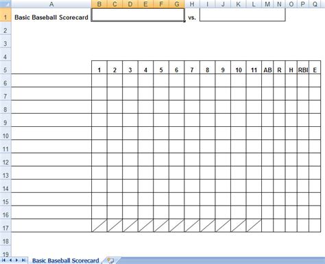 baseball box scores excel template baseball score sheets