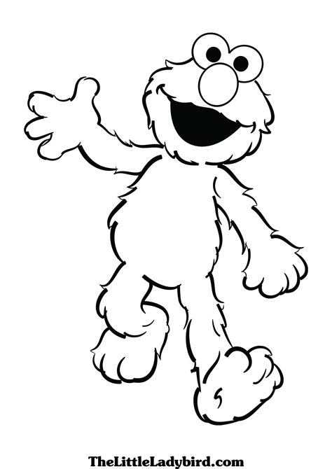 muppet character elmo coloring pages  pictures print color craft