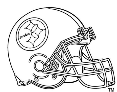 football helmet coloring pages pittsburgh steelers football coloring