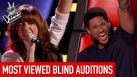 the voice most viewed blind auditions youtube