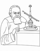 Galileo Galilei Coloring Pages Henry Hudson Kids Thermometer History Bestcoloringpages Colouring Printable Getcolorings Activities Color Social sketch template