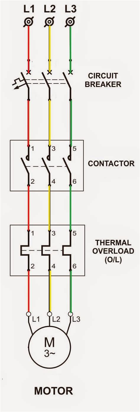 dol motor wiring diagram