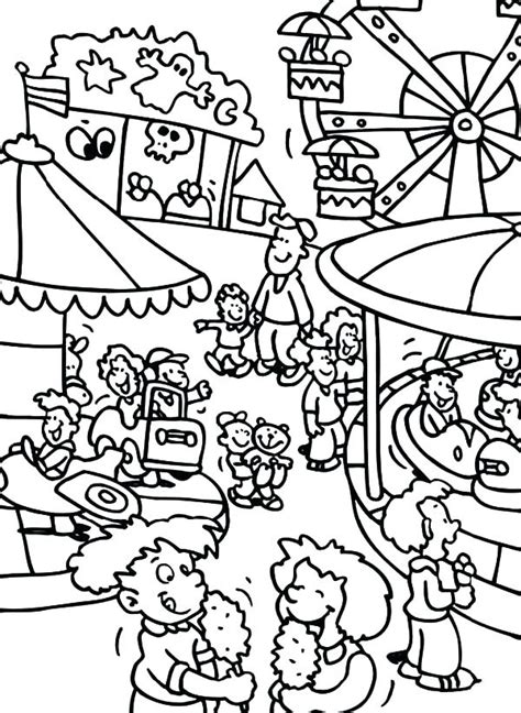 theme park coloring pages  getcoloringscom  printable