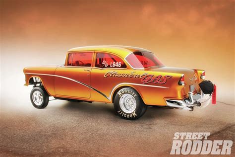 1955 chevrolet bel air sedan two door gasser drag dragster