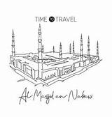 Nabawi Masjid sketch template