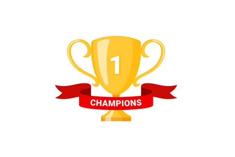 champion trophy vector art icons  graphics