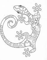 Coloring Pages Lizards Adult Coloringbay sketch template