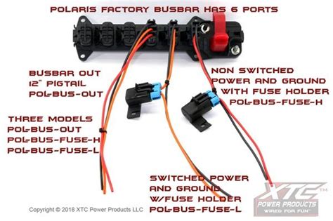 polaris ranger plug play pulse busbar accessory wiring harness   gauge vigngnd wires