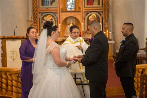 beautiful catholic wedding ceremony at st anthony s in questa nm poetic images by deanna