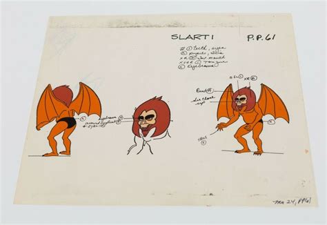 man animation art original model sheet cel slarti ebay