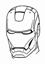 Pages Coloring Mask Kids Printable Man Iron Ironman Captain America Drawing sketch template